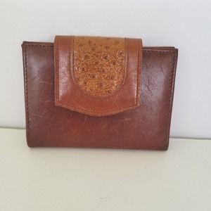 Princess Gardner Credit Card Wallet Brown Bifold Small Cowhide Leather Western